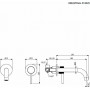 Armando Vicario Industrial 512045-201 Σετ Μίκτης &amp Στόμιο Εντοιχισμού Νιπτήρα 1 Εξόδου Χρυσό