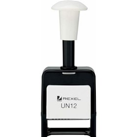 Rexel Σφραγίδα UN12 Αυτόματη Ορθογώνια "Αριθμών" Αριθμητήρας με Μαύρο Σώμα