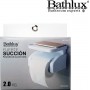 Bathlux 30127 Χαρτοθήκη Επιτοίχια Πλαστική με Βεντούζα Λευκή