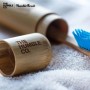 The Humble Co. Case For Kids Θήκη για Οδοντόβουρτσες Επιτραπέζια Μπαμπού Μπεζ