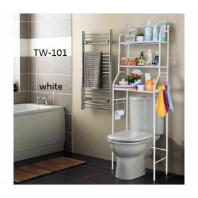 TW-101 81013JSF50WH Επιδαπέδια Ραφιέρα Μπάνιου Μεταλλική με 3 Ράφια 47x25x156cm