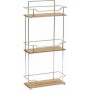 195 9163195 Επιτοίχια Ραφιέρα Μπάνιου Bamboo με 3 Ράφια 27x12x57cm