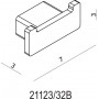 Langberger Series 123 Άγκιστρο Μπάνιου Διπλό ΜαύροΚωδικός: 21123-32B-400 