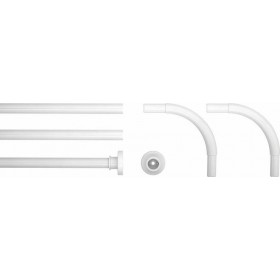 Estia 02-10799 Βραχίονας Γωνιακός 90x90cm Λευκός Estia 02-10799 Βραχίονας Γωνιακός 90x90cm Λευκός