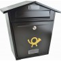 HomeMarkt Γραμματοκιβώτιο Εξωτερικού Χώρου Μεταλλικό σε Μαύρο Χρώμα 37x13x37cm