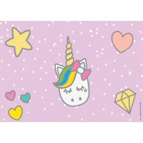 Lyc Sac Σουμέν Μονό Πλαστικό Placemat Unicorn Baby Πολύχρωμο 42x27cm