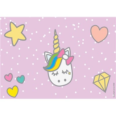 Lyc Sac Σουμέν Μονό Πλαστικό Placemat Unicorn Baby Πολύχρωμο 42x27cm