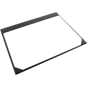 Osco Σουμέν Μονό Δερμάτινο Μαύρο 47x47cm