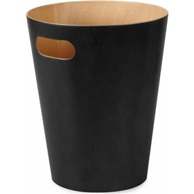 Umbra Ξύλινο Καλάθι Αχρήστων Woodrow 7.5lt Μαύρο 23x22.9x28cm Umbra Ξύλινο Καλάθι Αχρήστων Woodrow 7.5lt Μαύρο 23x22.9x28cm