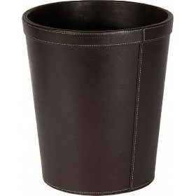 Osco Δερμάτινο Καλάθι Αχρήστων Καφέ 27x27x30cm Osco Δερμάτινο Καλάθι Αχρήστων Καφέ 27x27x30cm