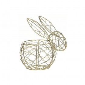 Inart Λαγός Μεταλλικός 17x13x19εκ Inart Λαγός Μεταλλικός 17x13x19εκ