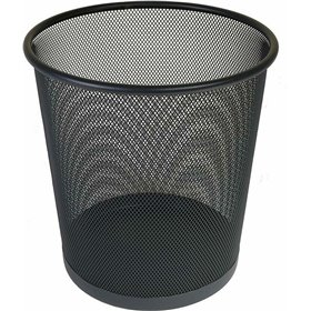 Osco Μεταλλικό Καλάθι Αχρήστων 18lt Μαύρο 24x24x35.5cm