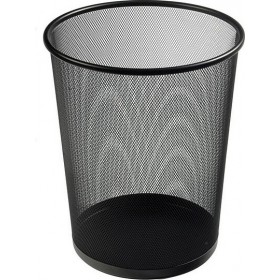 Osco Μεταλλικό Καλάθι Αχρήστων Μαύρο