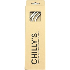 Chilly's Καλαμάκια Μεταλλικά Ασημί 3τμχΚωδικός: 200605  Chilly's Καλαμάκια Μεταλλικά Ασημί 3τμχΚωδικός: 200605