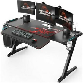 Γραφείο Gaming Z60 με Μεταλλικά Πόδια Black 153x60.5x78.5εκ.Κωδικός: ERK-Z60-B 