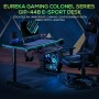 Γραφείο Gaming I44 με Μεταλλικά Πόδια Black 112x60x76.5εκ.Κωδικός: ERK-GIP-44B 