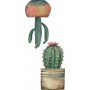 Διακοσμητικό Αυτοκόλλητο Τοίχου Cactus 34x15.5cm Ango