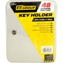 F.F. Group Κλειδοθήκη Τοίχου Μεταλλική 48 θέσεων Με Κλειδαριά 25x7.5x18cm