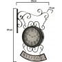 Inart Ρολόι Τοίχου Μεταλλικό 33x51cm