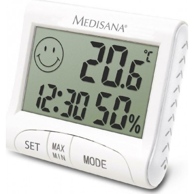 Medisana HG 100 Θερμόμετρo &amp Υγρασιόμετρo Επιτοίχιο / Επιτραπέζιο για Χρήση σε Εσωτερικό Χώρο