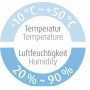 Medisana HG 100 Θερμόμετρo &amp Υγρασιόμετρo Επιτοίχιο / Επιτραπέζιο για Χρήση σε Εσωτερικό Χώρο