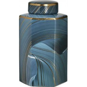 Inart Διακοσμητικό Βάζο Κεραμικό Μπλε 15x13x26cmΚωδικός: 3-70-902-0140  Inart Διακοσμητικό Βάζο Κεραμικό Μπλε 15x13x26cmΚωδικός: 3-70-902-0140