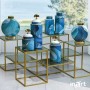Inart Διακοσμητικό Βάζο Κεραμικό Μπλε-Χρυσό 28x13x30cmΚωδικός: 3-70-902-0149 