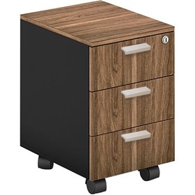 Συρταριέρα Γραφείου Proline 41x45x59cm Καρυδί Δρυς / ΜαύροΚωδικός: ΕΟ938  Συρταριέρα Γραφείου Proline 41x45x59cm Καρυδί Δρυς / ΜαύροΚωδικός: ΕΟ938