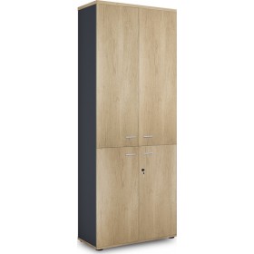 Ντουλάπα Γραφείου Lotus 80x40x200cm Φυσικό / ΑνθρακίΚωδικός: 069-000020  Ντουλάπα Γραφείου Lotus 80x40x200cm Φυσικό / ΑνθρακίΚωδικός: 069-000020