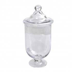 Espiel Φοντανιέρα Γυάλινη με Καπάκι και Πόδι 34cmΚωδικός: ORT118 
