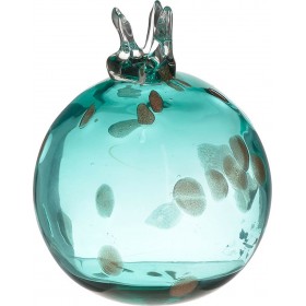 Inart Επιτραπέζιο Γούρι με Ρόδι Βεραμάν από Γυαλί 12x12cm Inart Επιτραπέζιο Γούρι με Ρόδι Βεραμάν από Γυαλί 12x12cm