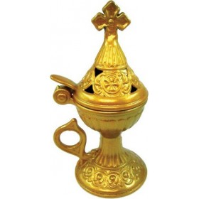 Θυμιατό Χρυσό Μεταλλικό Κλειστού ΤύπουΚωδικός: 10601081-5 