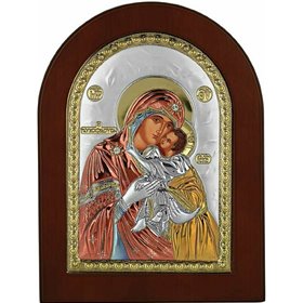 Prince Silvero Εικόνα Παναγία Γλυκοφιλούσα Ξύλινη 21x15cm