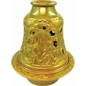 Καντήλι Καμπάνα Μεταλλικό Χρυσό 10601079-5