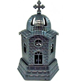 Καντήλι Εκκλησάκι Μεταλλικό Ανθρακί 10601080-1