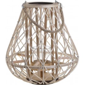 Inart Φαναράκι Ξύλινο 36x36x38cm