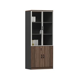 Ντουλάπα Γραφείου Advance 80x40x200cm Σκούρο Καρυδί / ΓκριΚωδικός: ΕΟ825  Ντουλάπα Γραφείου Advance 80x40x200cm Σκούρο Καρυδί / ΓκριΚωδικός: ΕΟ825