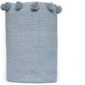 Διακοσμητικό Καλάθι Υφασμάτινο Fountain Steel Με Χερούλια 30x30x40cm Palamaiki
