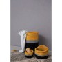 Διακοσμητικό Καλάθι Υφασμάτινο Hil Black/Yellow 12x12x15cm Palamaiki