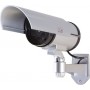 LogiLink Ψεύτικη Κάμερα Παρακολούθησης Τύπου Bullet Ασημί SC0204