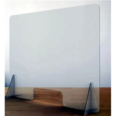 Προστατευτικό Plexiglass γκισέ και ταμείων 120x50 cm