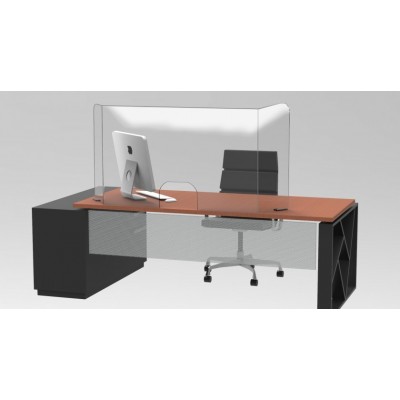Προστατευτικό γκισέ γραφειου plexiglass 120X25X67 3mm