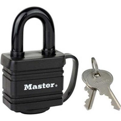 Master Lock 9140EURD Λουκέτο Πέταλο με Κλειδί 40mm με Θερμοπλαστικό Κάλυμμα 780400112