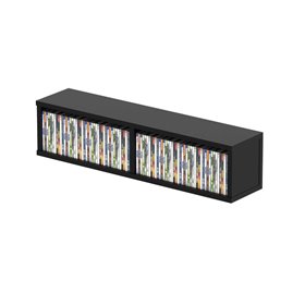 Glorious Επιτραπέζια Θήκη 90 CD Μαύρη 70.5x15.5x17cm Glorious Επιτραπέζια Θήκη 90 CD Μαύρη 70.5x15.5x17cm