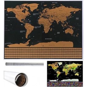 Παγκόσμιος Χάρτης Ξυστό 82x59 cm Παγκόσμιος Χάρτης Ξυστό 82x59 cm