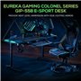 Γραφείο Gaming I55 με Μεταλλικά Πόδια Black 148.2x60x79.5εκ.Κωδικός: ERK-GIP-55B 