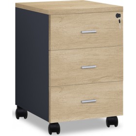 Συρταριέρα Γραφείου Lotus 40x47x55cm Φυσικό / ΑνθρακίΚωδικός: 069-000018  Συρταριέρα Γραφείου Lotus 40x47x55cm Φυσικό / ΑνθρακίΚωδικός: 069-000018