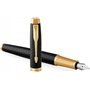 Parker I.M. Premium Πένα Γραφής Black Gold GT FPen F