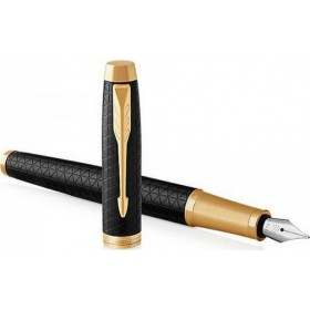 Parker I.M. Premium Πένα Γραφής Black Gold GT FPen F Parker I.M. Premium Πένα Γραφής Black Gold GT FPen F