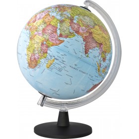 Cosmic Υδρόγειος Σφαίρα με Φως Διαμέτρου 26.5cm και Ύψους 27.5cm στα Ελληνικά σε Γαλάζιο χρώμα